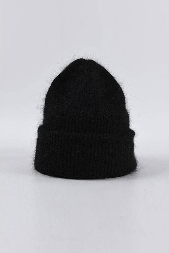 Angora Beanie (Black) by The Yo Store