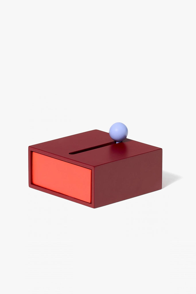 Small Cache Box (Red/Orange) by Areaware