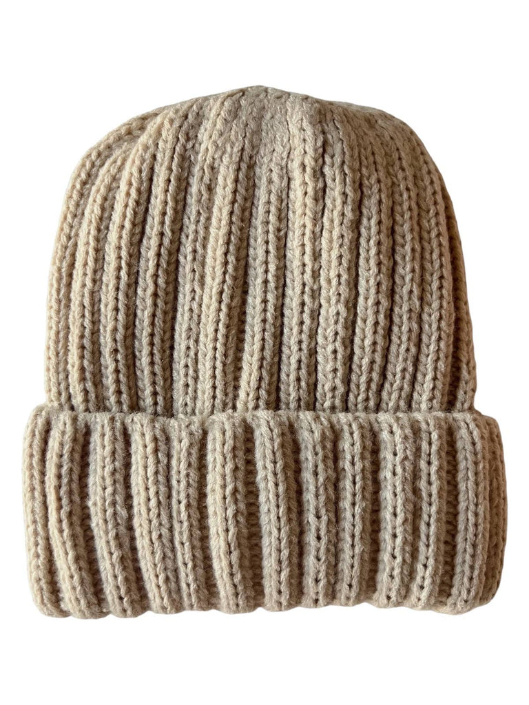 Chunky Knit Hat, Almond by The Yo Store