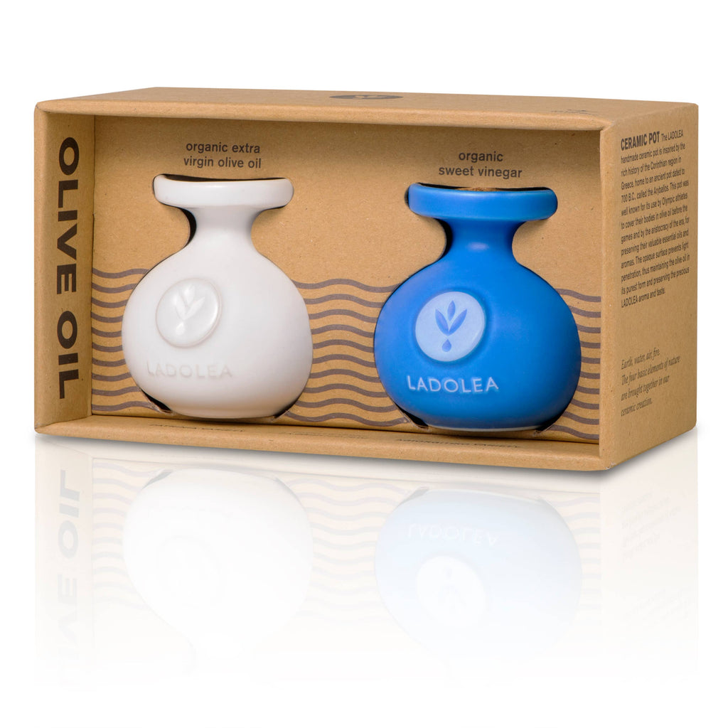 Ladolea Organic Olive Oil & Sweet Vinegar Set by Hellenic Farms
