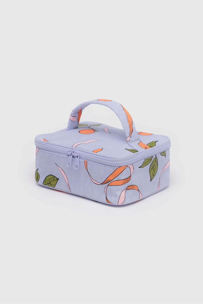 Small Cosmetic Case (Apricots & Ribbons) by Baggu