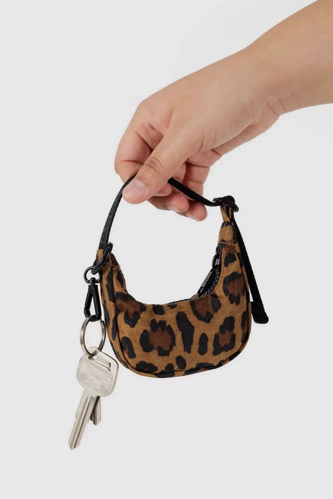 Crescent Bag Charm (Leopard) by Baggu