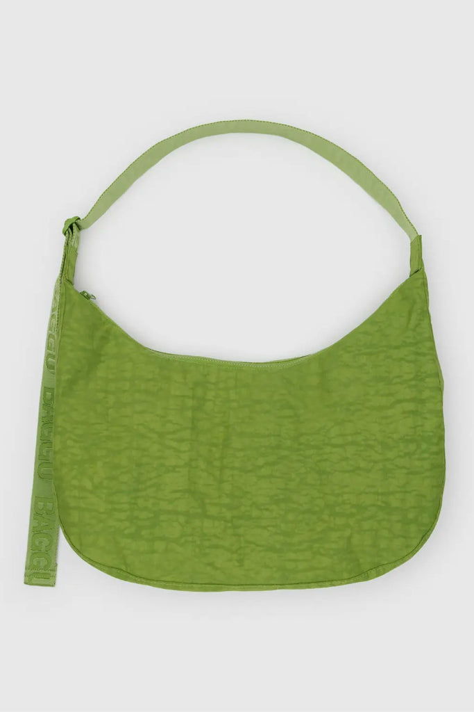 Large Nylon Crescent Bag (Green Juice) by Baggu