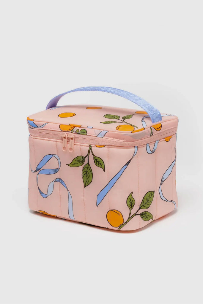 Puffy Lunch Bag (Apricots & Ribbons) by Baggu