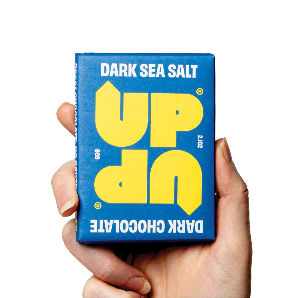 Sea Salt Dark Chocolate Bar by Up-Up Chocolate