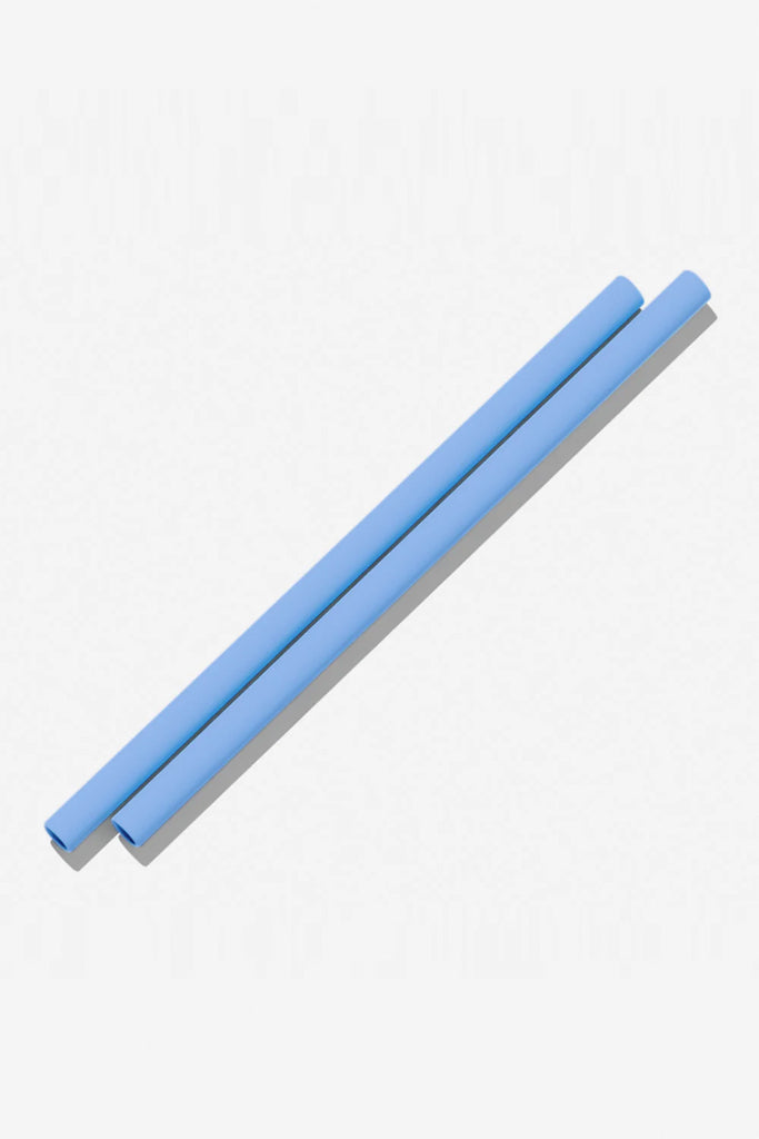 Silicone Straws 2 Pack (Cornflower) by Bink