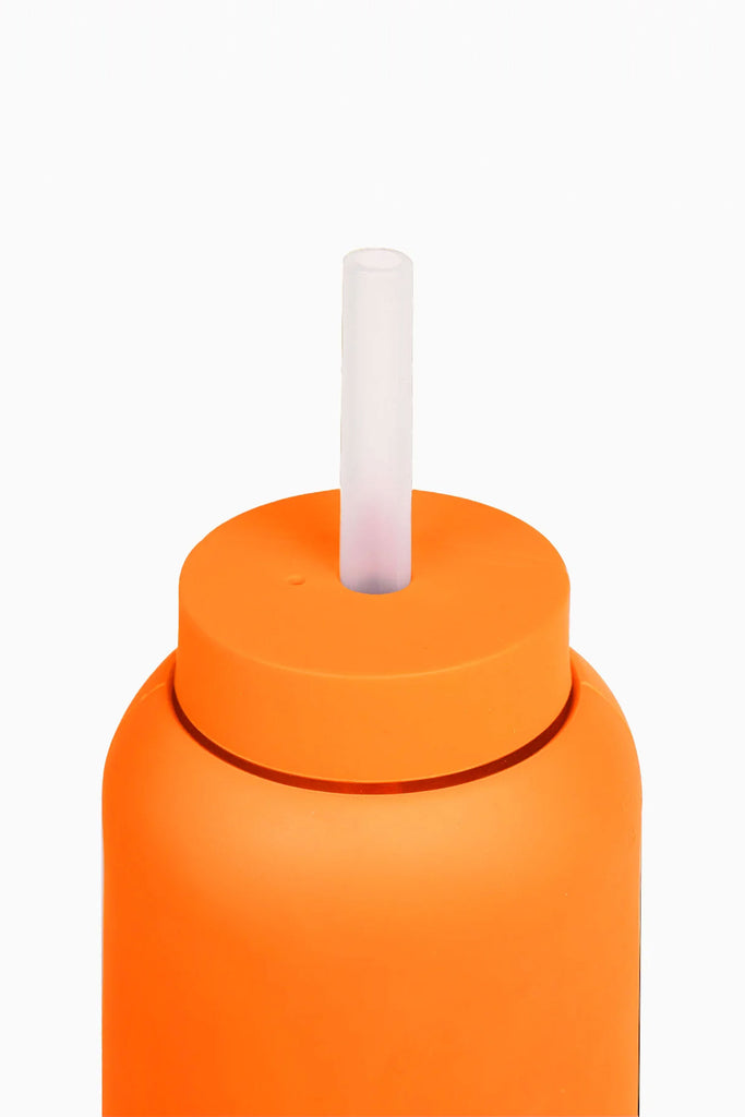 Lounge Straw + Cap (Tangerine) by Bink