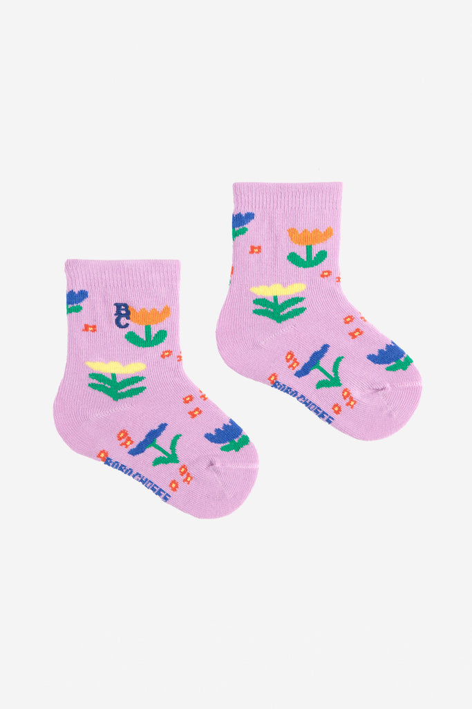 Garden Party Short Socks (Baby) by Bobo Choses