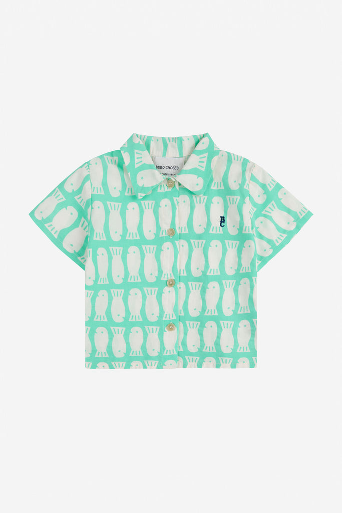 Lucky Fish Woven Shirt (Baby) by Bobo Choses