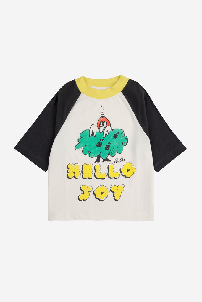 Hello Joy Ranglan Sleeve Tee (Kids) by Bobo Choses