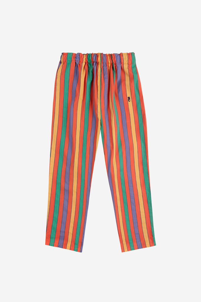 Multicolor Stripes Woven Pants (Kids) by Bobo Choses