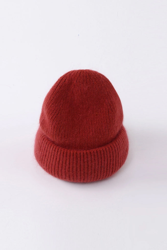 Angora Beanie (Burnt Red) by The Yo Store