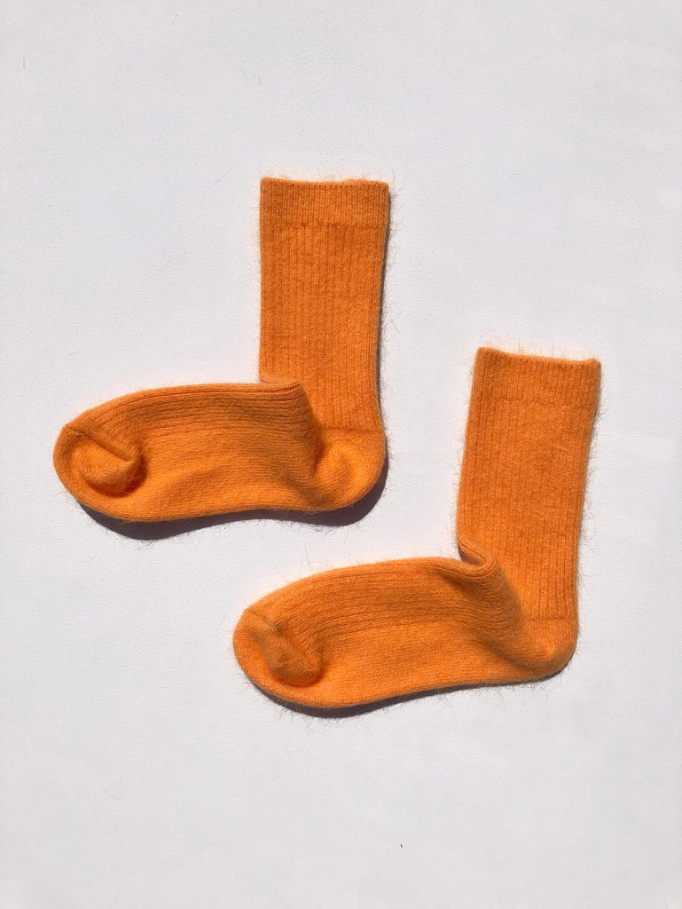 Angora Wool Socks (Orange Sapphire) by Billy Bamboo