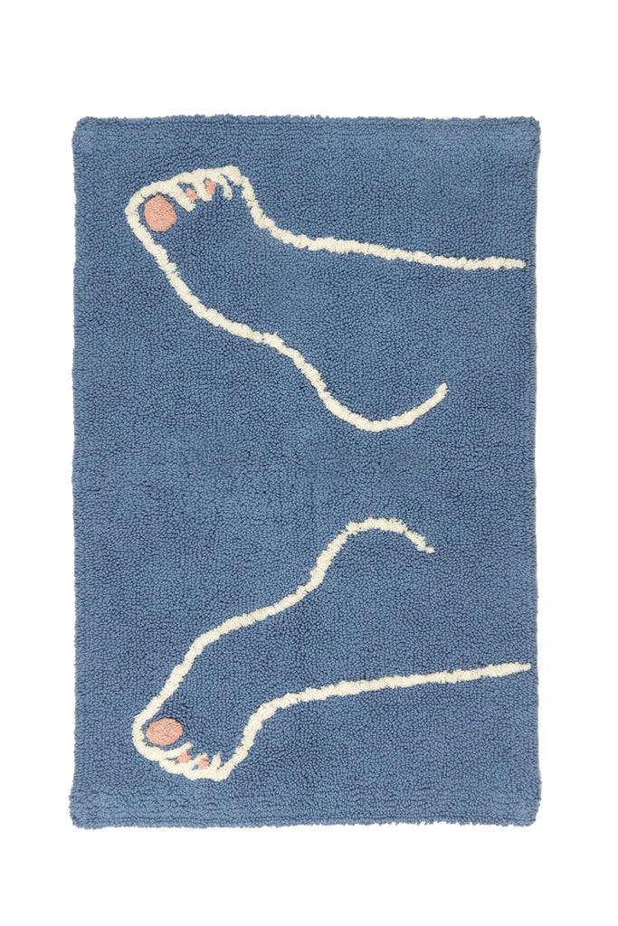 Footsie Bathmat (Blue) by Cold Picnic