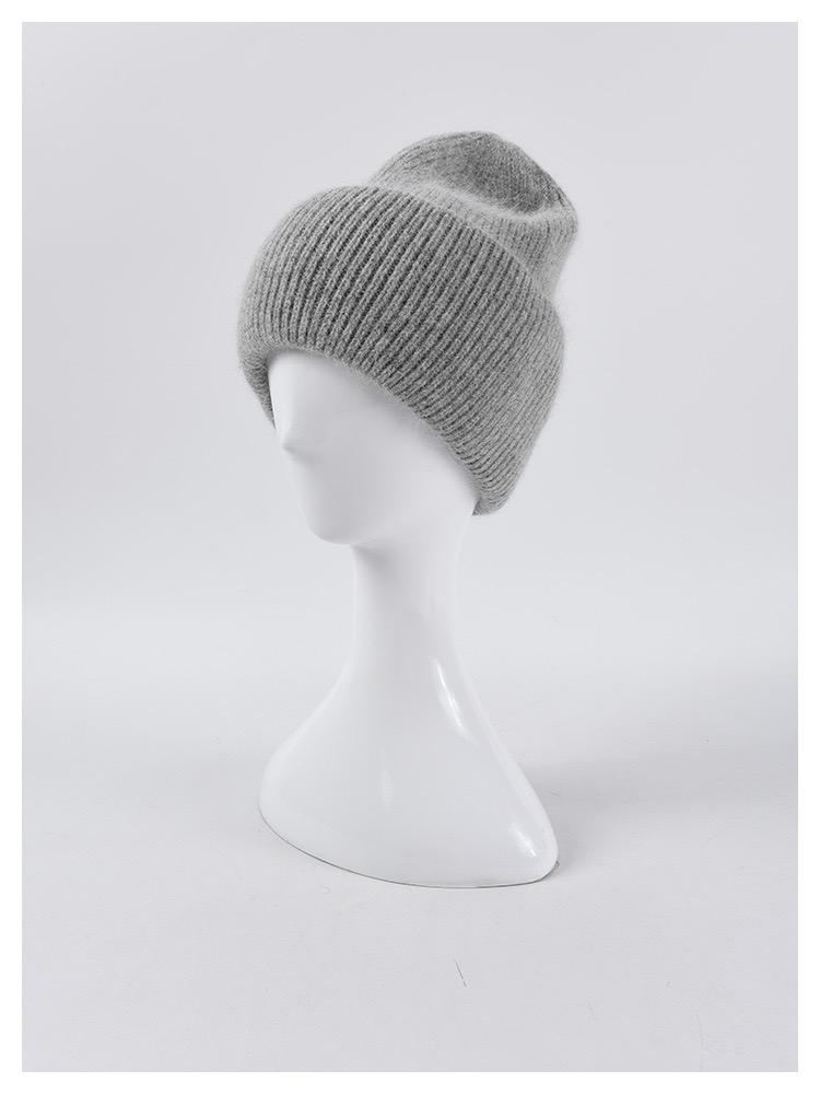 Angora Beanie (Grey) by The Yo Store