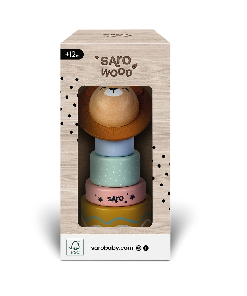 Wooden Stacking Toy by Saro / Kalencom