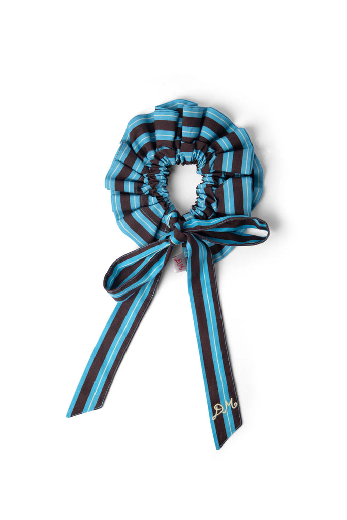 Garter Bun Wrap (Choc Stripe) by Damson Madder