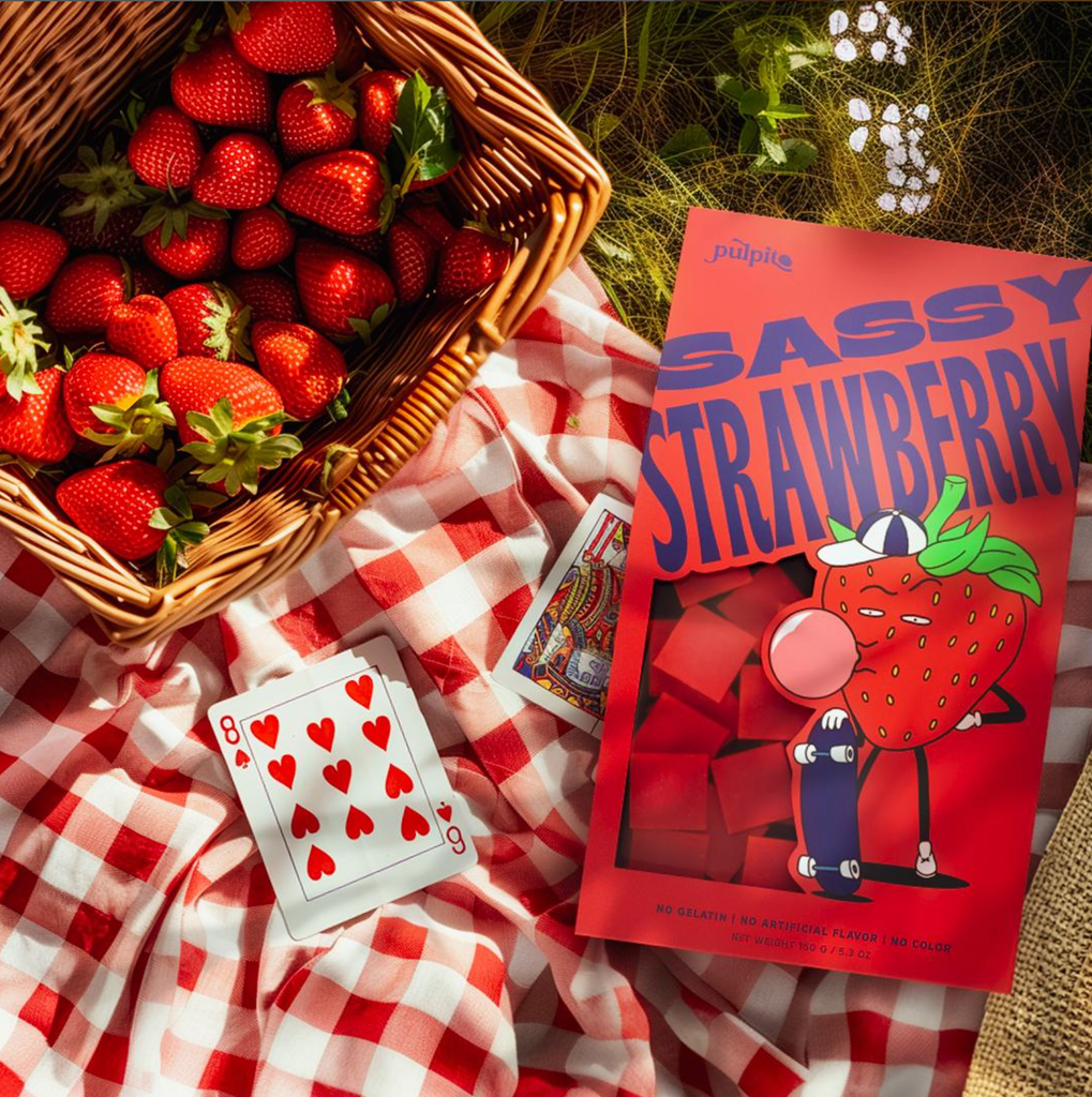 Natural Fruit Snacks (Sassy Strawberry) by Pulpito Fruit Bites