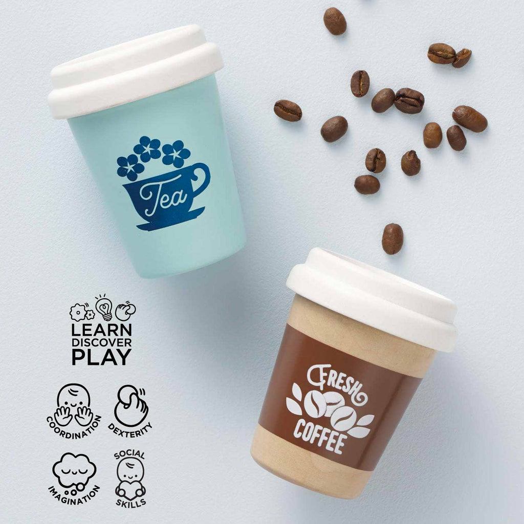 Tea & Coffee Re-Useable Eco Cups by Le Toy Van, Inc.