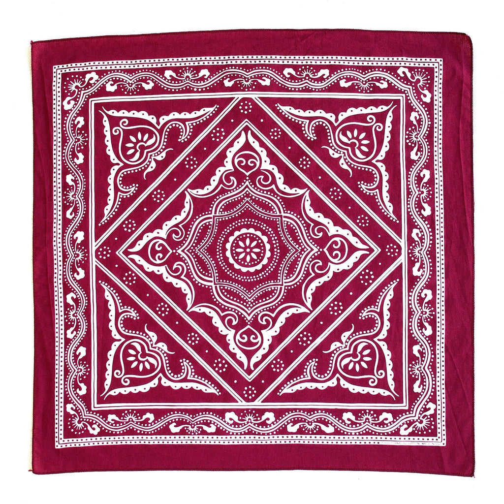 Cotton Bandana (Wine Western) by Abracadana