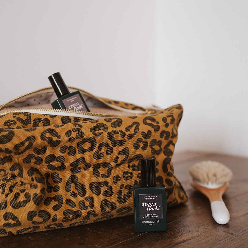 Leopard Toiletries Bag by Rose in April