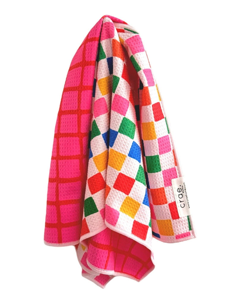 Reversible Hand Towel (Sorbet) by Crae.Home