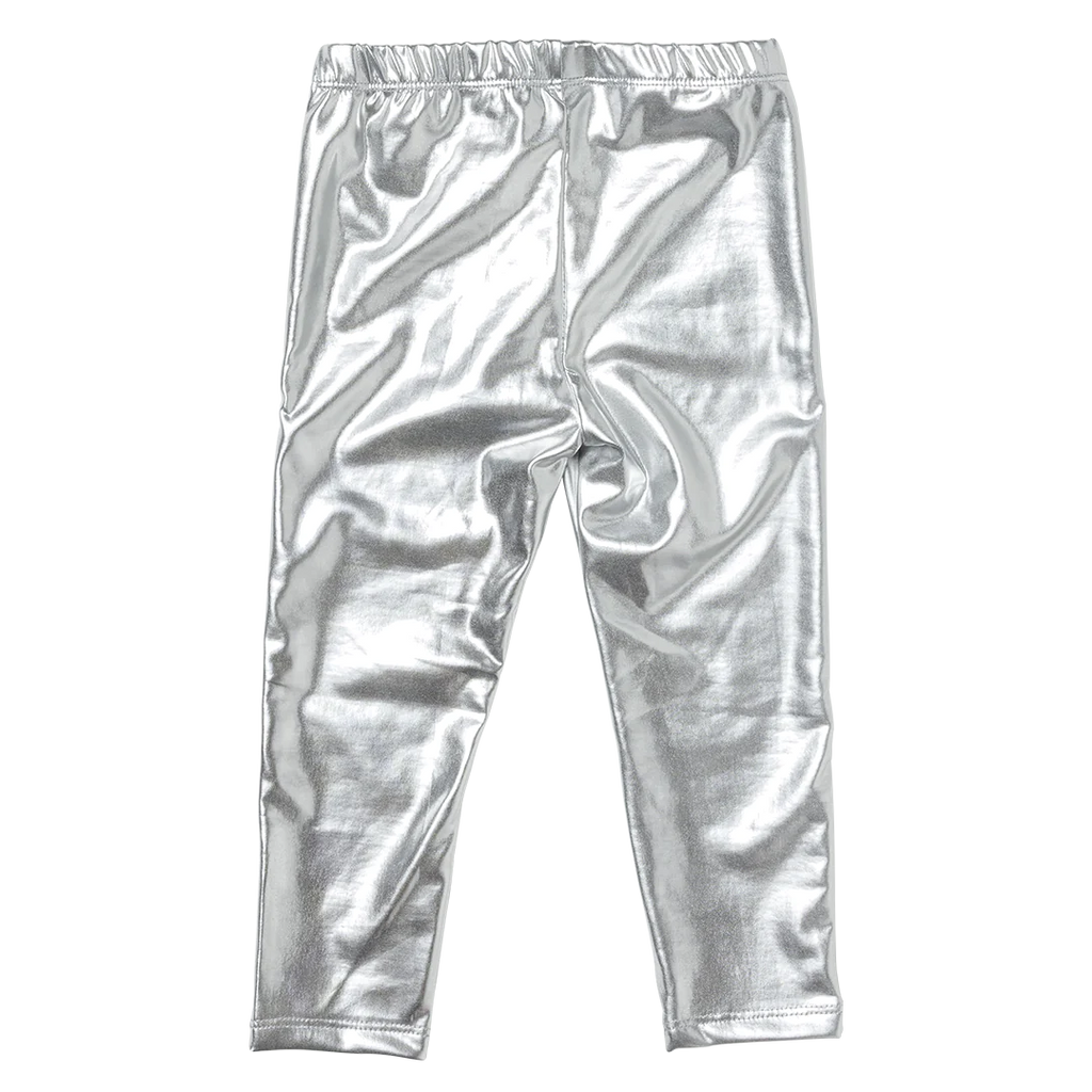 Lame Leggings (Silver) by Pink Chicken