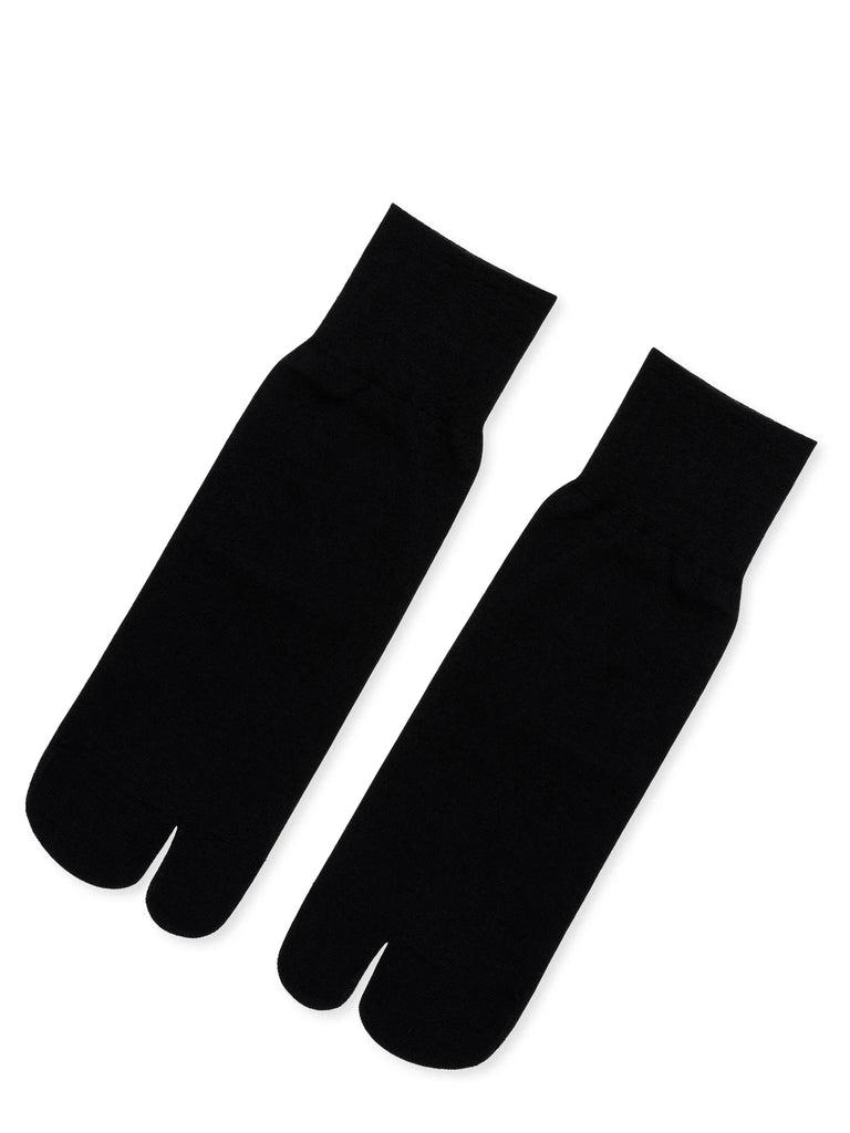 Wool Tabi Short Crew (Black) by Hansel from Basel