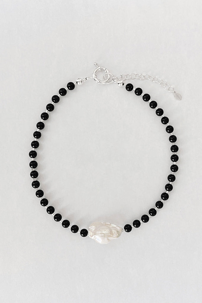 Mila Necklace (Black Onyx) by Kara Yoo