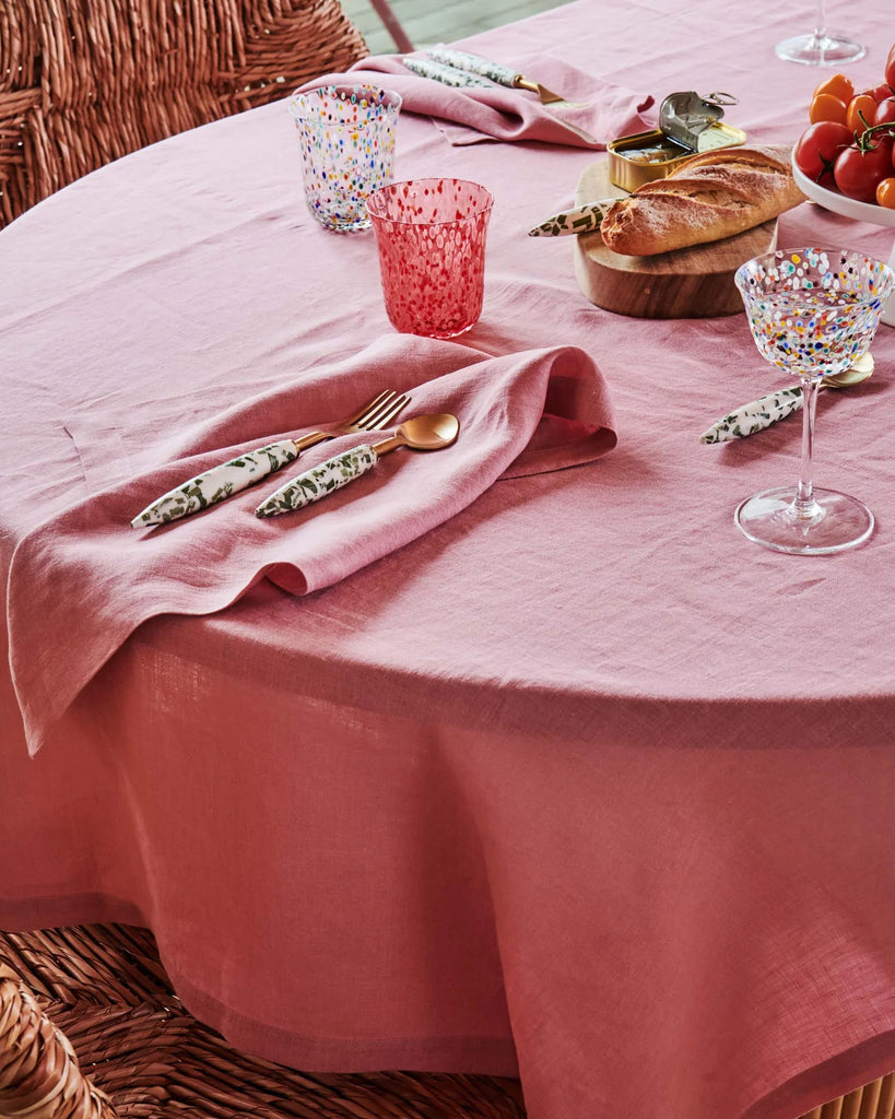 4-Piece Linen Napkin Set (Peony) by Kip & Co