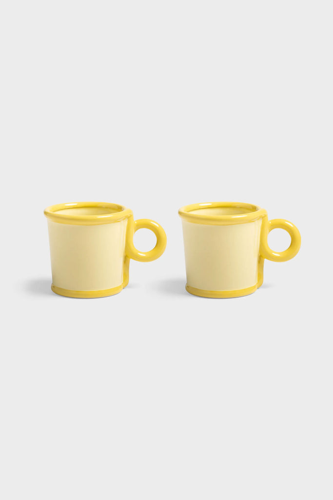 Yellow Loop Mug Set of 2 (Various) by &klevering
