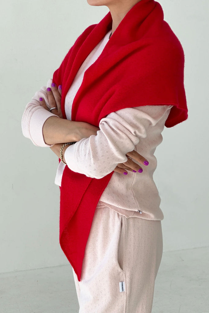 Cashmere Shawl (Red) by Le Bon Shoppe