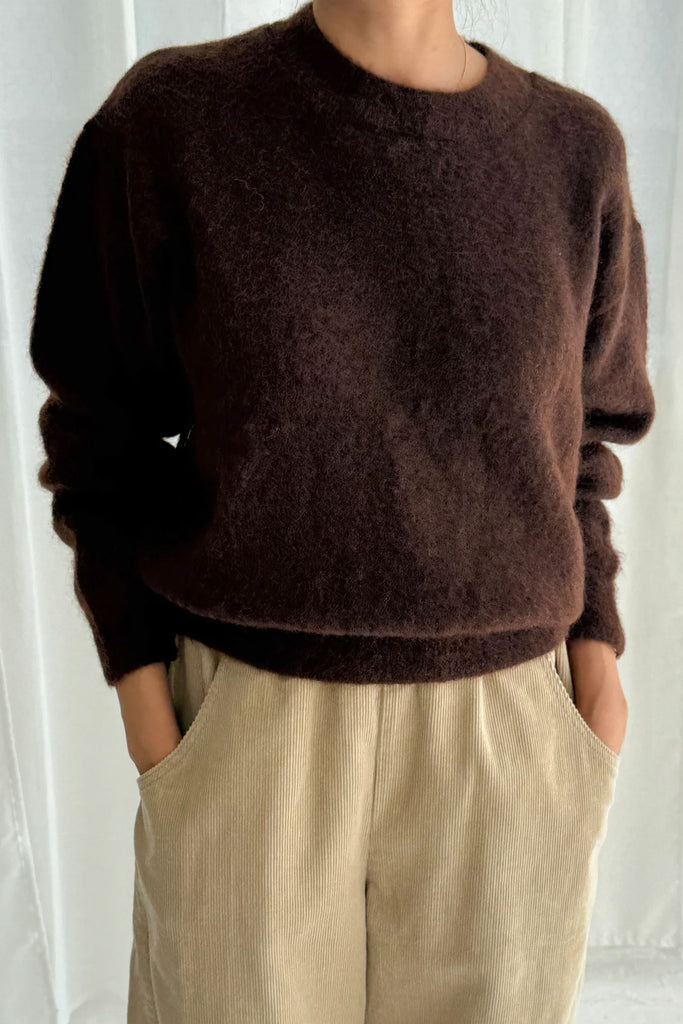 Finn Mohair Sweater (Cocoa Bean) by Le Bon Shoppe