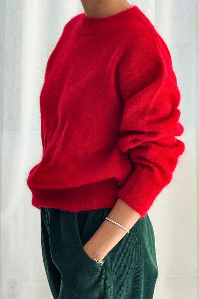 Finn Mohair Sweater (Red) by Le Bon Shoppe
