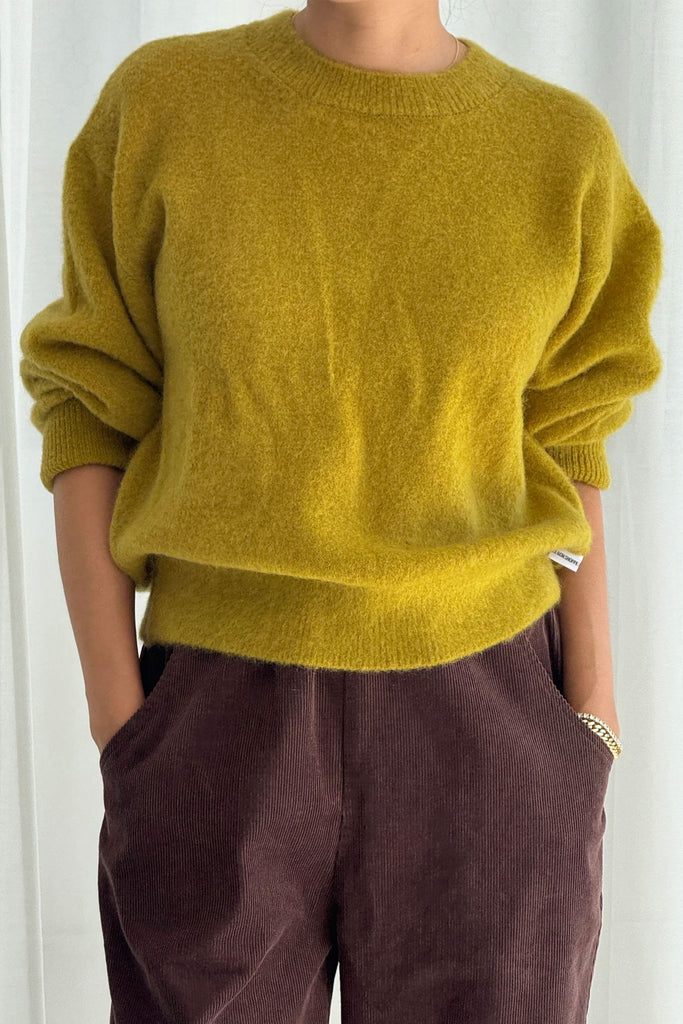 Finn Mohair Sweater (Bistro Yellow) by Le Bon Shoppe
