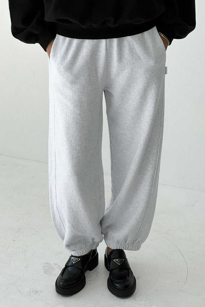 French Terry Balloon Pants (Icy Grey) by Le Bon Shoppe