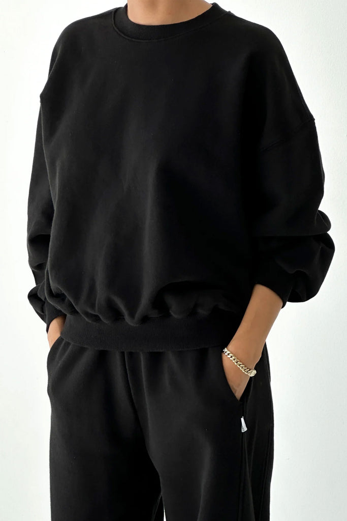 French Terry Core Sweatshirt (Black) by Le Bon Shoppe