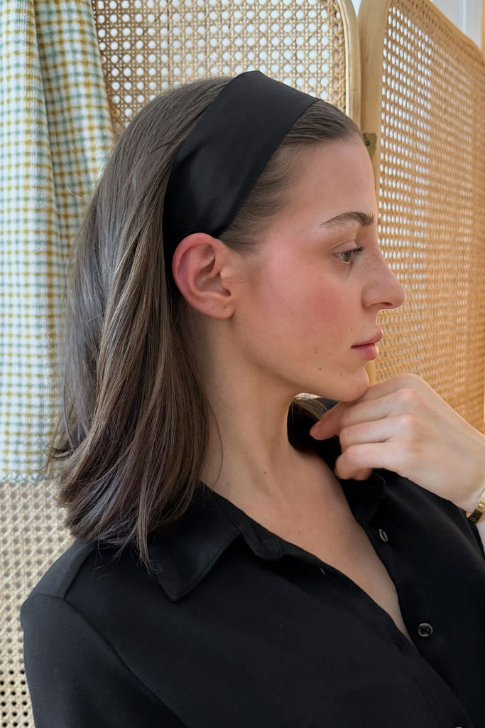 Olivia Headband (Ebony) by Le Bon Shoppe
