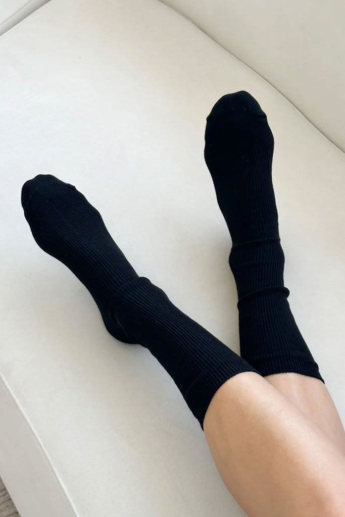 Trouser Socks (Black) by Le Bon Shoppe