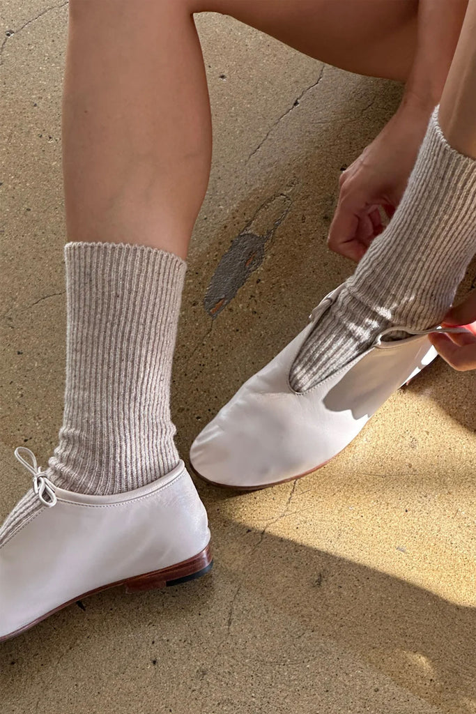 Winter Sparkle Socks (Champagne) by Le Bon Shoppe