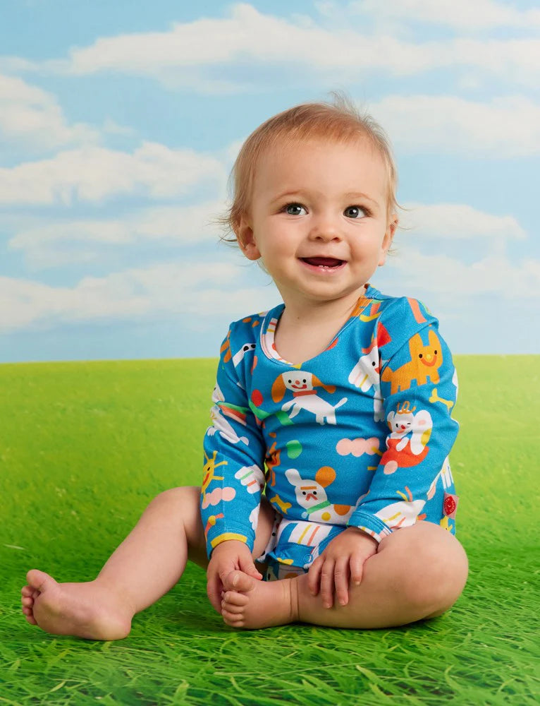 Puppy Park Long Sleeve Onesie by Halcyon Nights