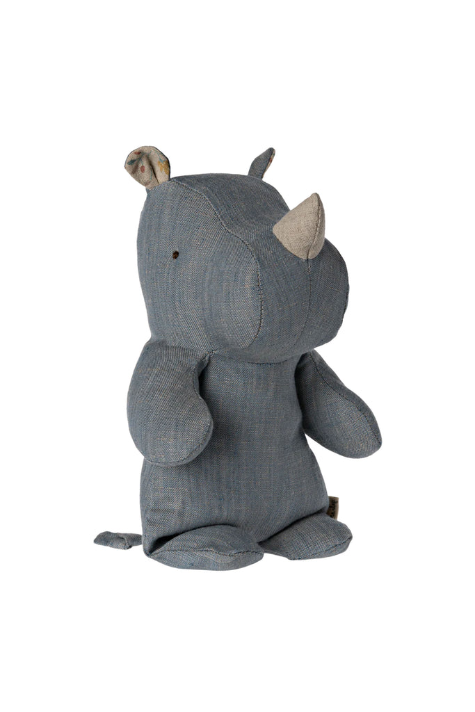 Small Rhino (Blue/Sand) by Maileg