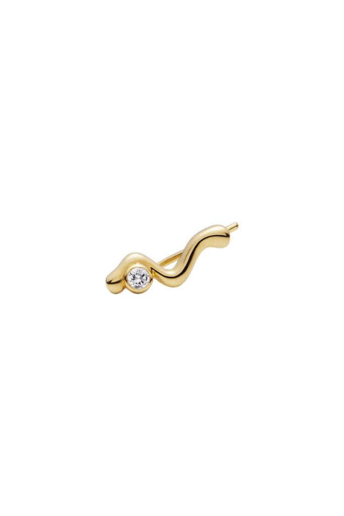 Gold Nora Crawler Earring (Single) by Maria Black