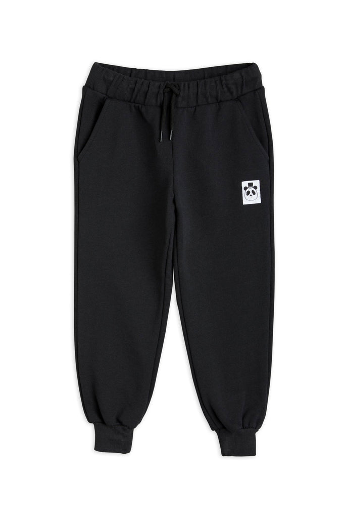 Basic Solid Sweatpants (Black) by Mini Rodini