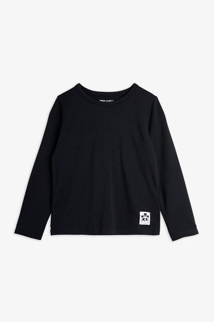 Basic Long Sleeve Tee (Black) by Mini Rodini