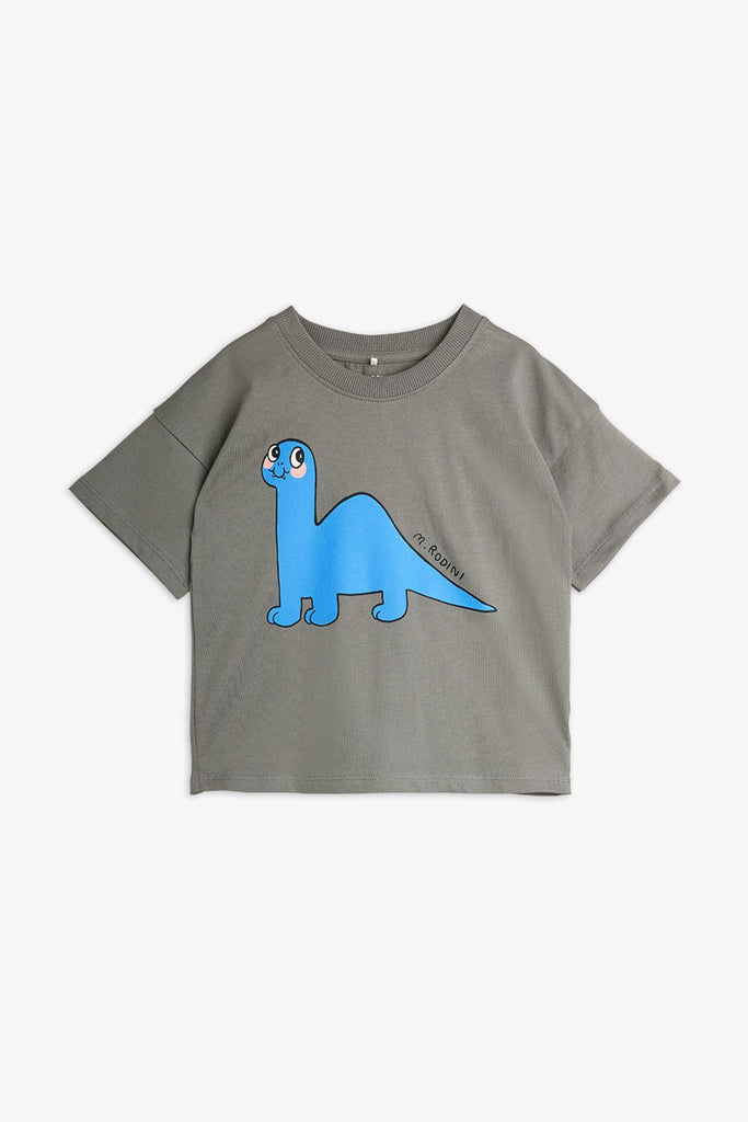Dino Tee (Grey) by Mini Rodini