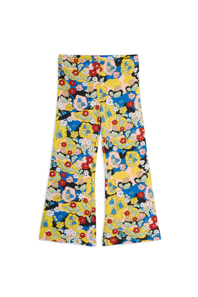 Flowers Flared Trousers by Mini Rodini