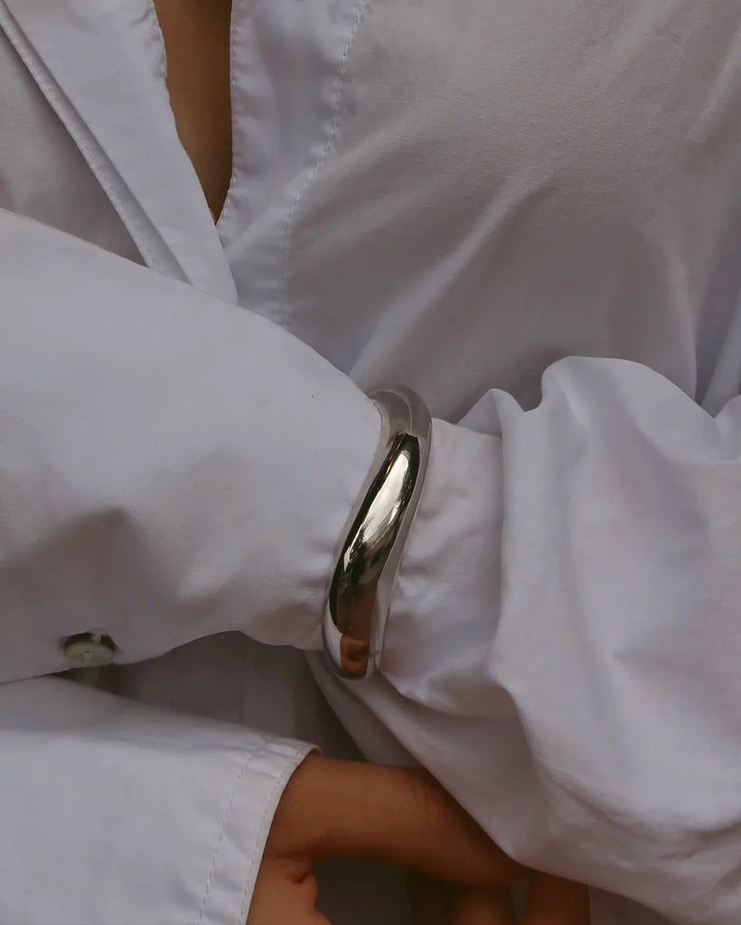 Giselle Domed Cuff (Silver) by Mod + Jo