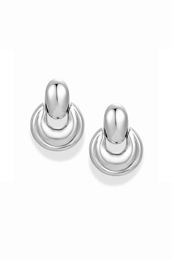James Statement Earrings (Silver) by Mod + Jo