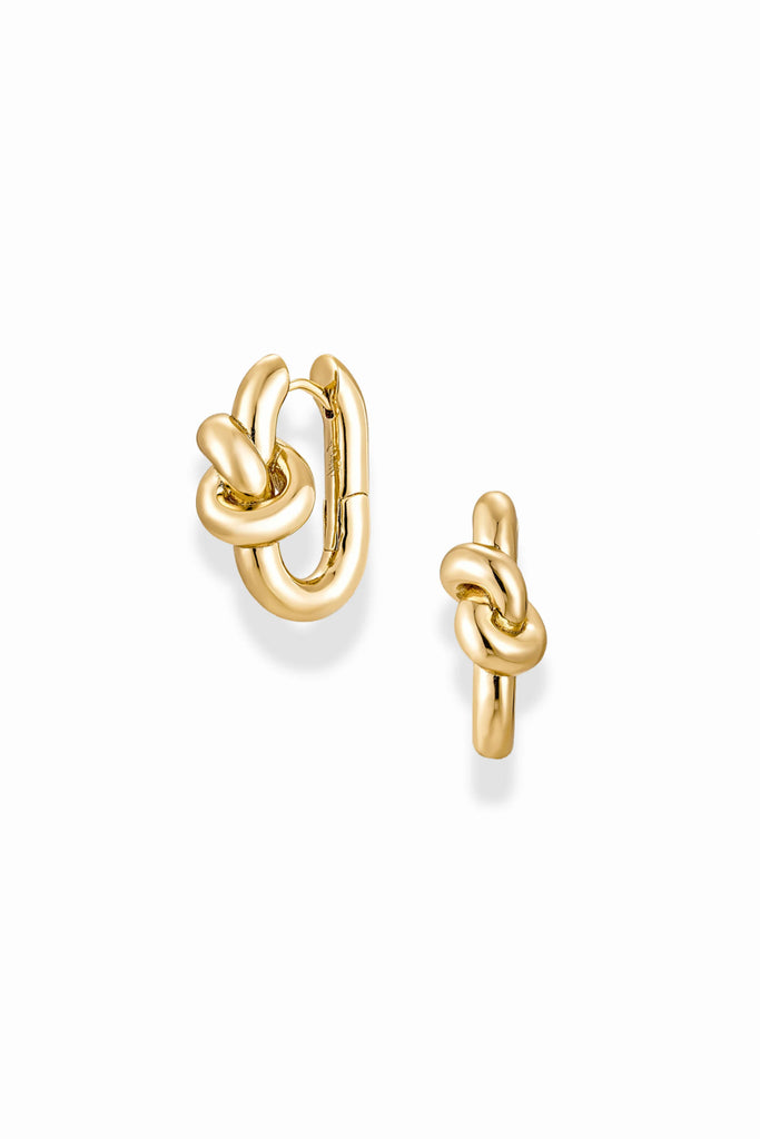 Karina Knot Hoops (Gold) by Mod + Jo
